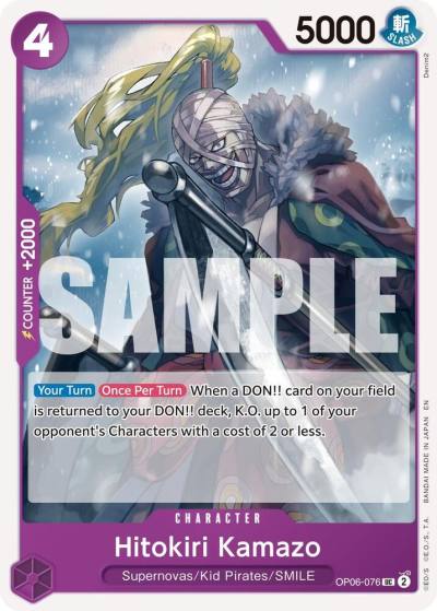 Hitokiri Kamazo (Reprint) OP06-076 Premium Booster -The Best- Vol. 2 Card