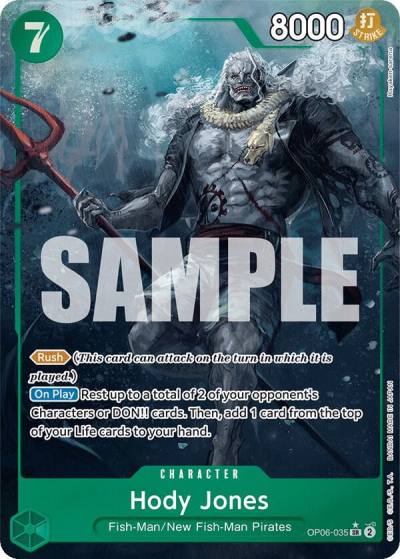 Hody Jones (035) (Alternate Art) OP06-035 Wings of the Captain Card