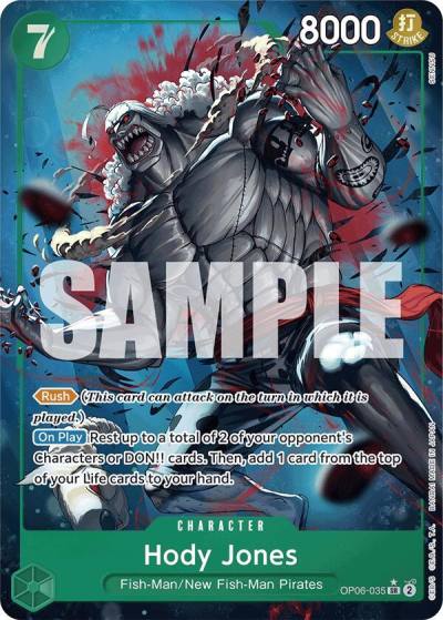Hody Jones (Alternate Art) OP06-035 Premium Booster -The Best- Card