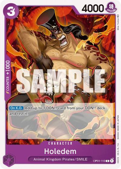 Holedem OP01-113 Romance Dawn Card