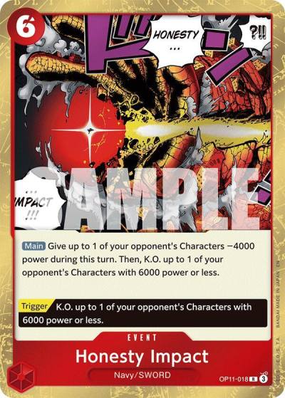 Honesty Impact OP11-018 A Fist of Divine Speed Card