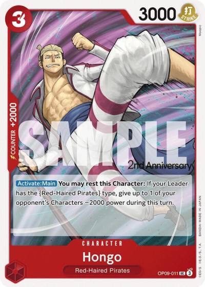 Hongo OP09-011 Emperors in the New World: 2nd Anniversary Tournament Cards Card
