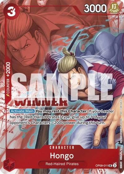 Hongo (Winner Pack 2025 Vol. 2) OP09-011 One Piece Promotion Cards Card