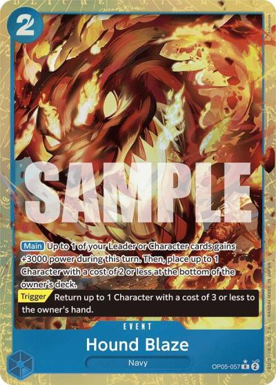 Hound Blaze (Alternate Art) OP05-057 Premium Booster -The Best- Card