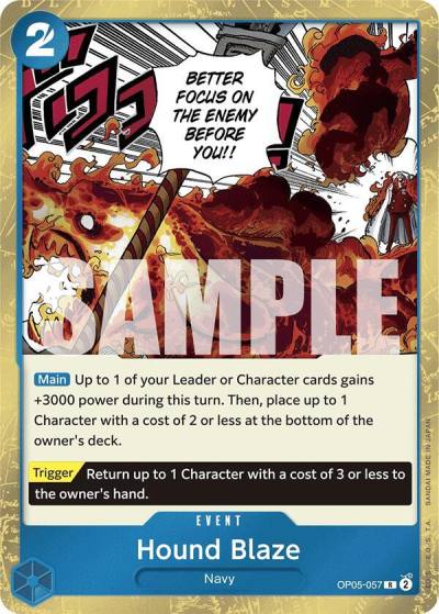 Hound Blaze (Jolly Roger Foil) OP05-057 Premium Booster -The Best- Card