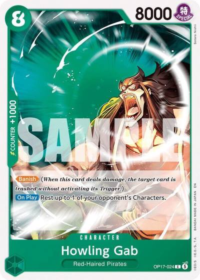 Howling Gab OP17-024 The World's Strongest Warriors Card