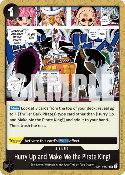 Hurry Up and Make Me the Pirate King! OP14-097 The Azure Sea's Seven Card