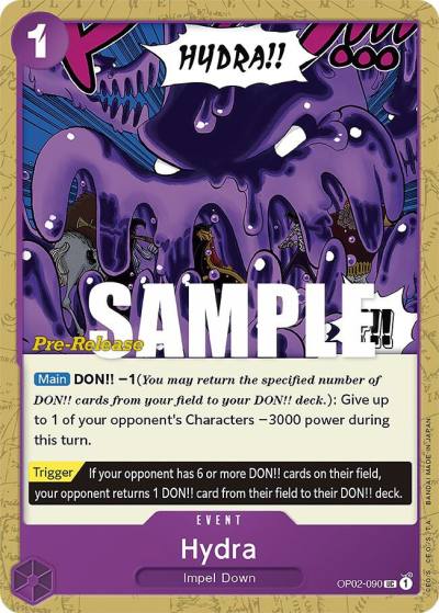 Hydra OP02-090 Paramount War Pre-Release Cards Card