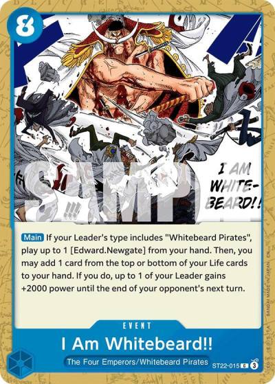 I Am Whitebeard!! ST22-015 Starter Deck 22: Ace & Newgate Card
