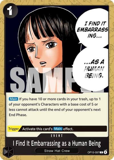 I Find It Embarrassing as a Human Being OP15-097 Adventure on Kami's Island Card