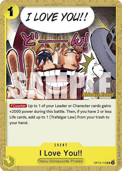 I Love You!! OP12-115 Legacy of the Master Release Event Cards Card