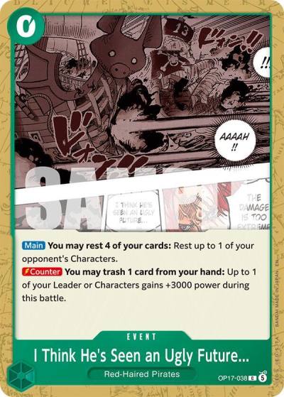I Think He's Seen an Ugly Future... OP17-038 The World's Strongest Warriors Card