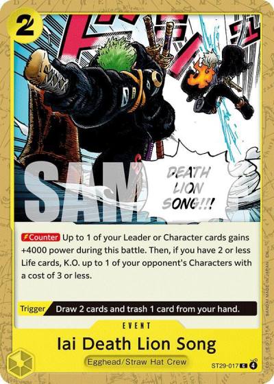 Iai Death Lion Song ST29-017 Starter Deck 29: Egghead Card