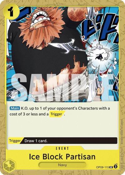 Ice Block Partisan OP09-115 Emperors in the New World Card