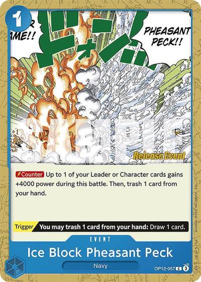 Ice Block Pheasant Peck OP12-057 Legacy of the Master Release Event Cards Card