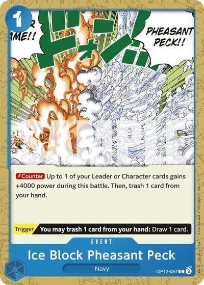 Ice Block Pheasant Peck OP12-057 Legacy of the Master Card