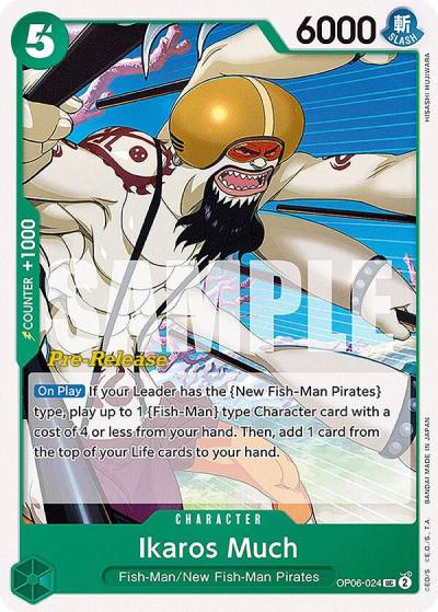 Ikaros Much OP06-024 Wings of the Captain Pre-Release Cards Card