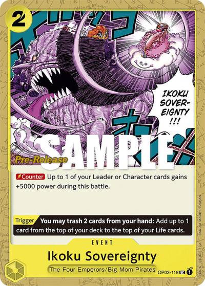 Ikoku Sovereignty OP03-118 Pillars of Strength Pre-Release Cards Card