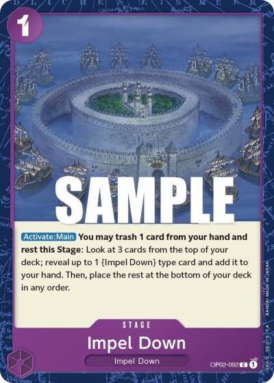 Impel Down OP02-092 Paramount War Card