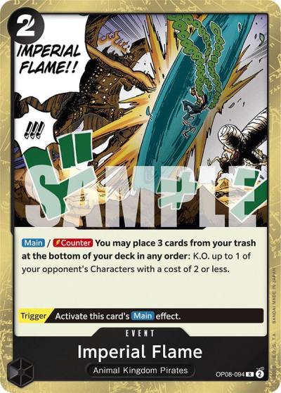 Imperial Flame OP08-094 Two Legends Card