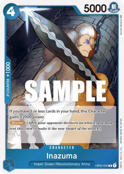 Inazuma OP02-050 Paramount War Card