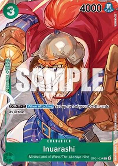 Inuarashi (Box Topper) OP01-034 Romance Dawn Card