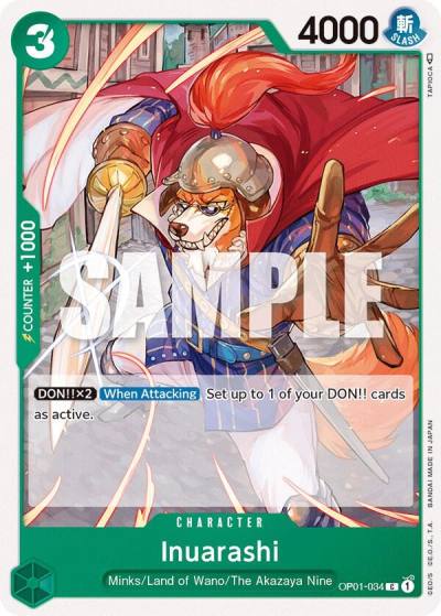 Inuarashi OP01-034 Romance Dawn Card