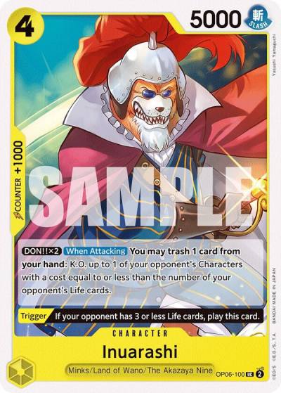 Inuarashi OP06-100 Wings of the Captain Card