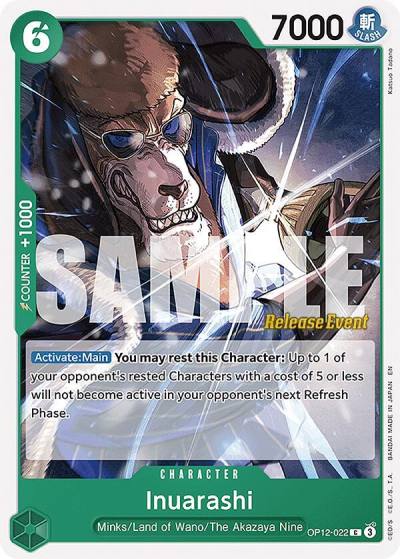 Inuarashi OP12-022 Legacy of the Master Release Event Cards Card