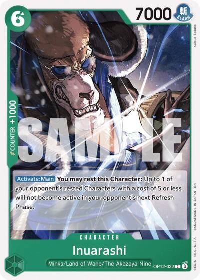 Inuarashi OP12-022 Legacy of the Master Card