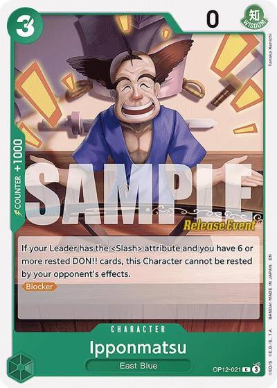 Ipponmatsu OP12-021 Legacy of the Master Release Event Cards Card