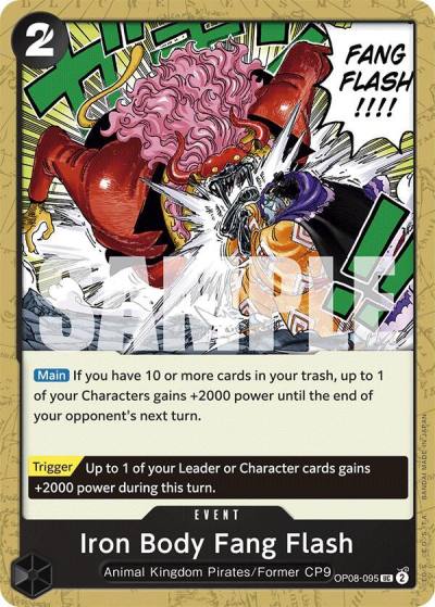 Iron Body Fang Flash OP08-095 Two Legends Card