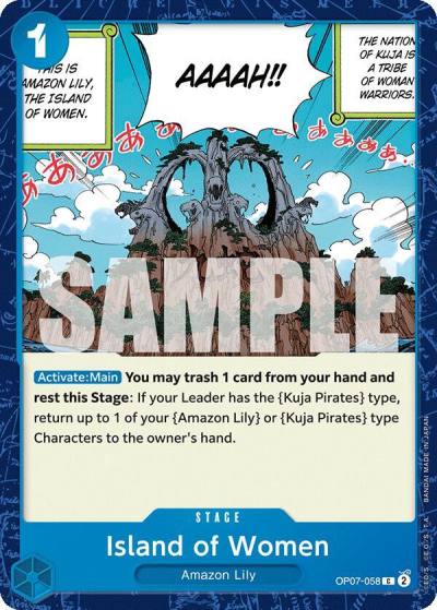 Island of Women OP07-058 500 Years in the Future Card