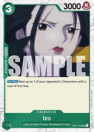Izo (OP01-033) (Jolly Roger Foil) OP01-033 Premium Booster -The Best- Card