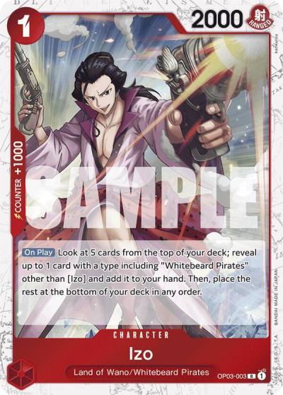 Izo (OP03-003) (Jolly Roger Foil) OP03-003 Premium Booster -The Best- Card