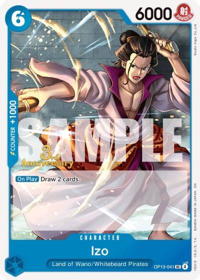 Izo OP13-041 Carrying On His Will: 3rd Anniversary Tournament Cards Card
