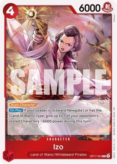 Izo OP17-003 The World's Strongest Warriors Card