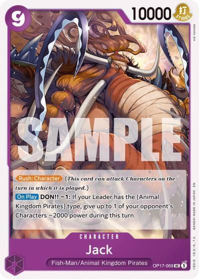 Jack OP17-069 The World's Strongest Warriors Card