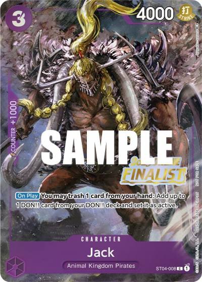 Jack (Online Regional 2023) [Finalist] ST04-008 One Piece Promotion Cards Card