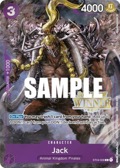 Jack (Online Regional 2023) [Winner] ST04-008 One Piece Promotion Cards Card