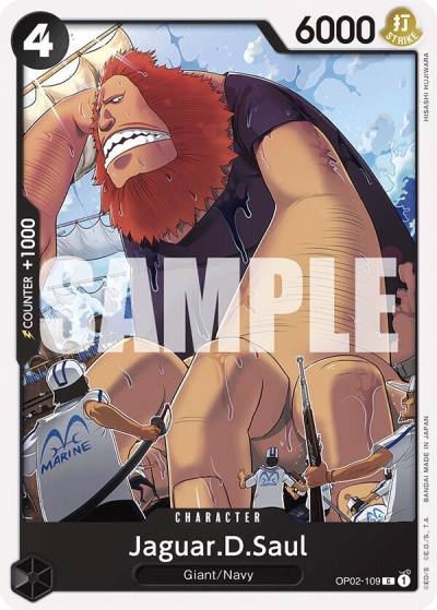 Jaguar.D.Saul OP02-109 Starter Deck 19: BLACK Smoker Card