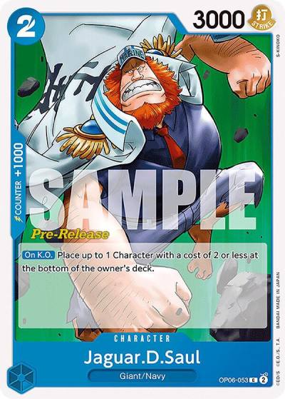 Jaguar.D.Saul OP06-053 Wings of the Captain Pre-Release Cards Card