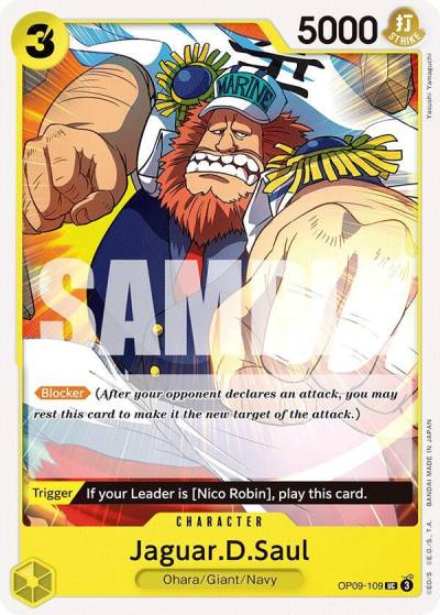 Jaguar.D.Saul OP09-109 Emperors in the New World Card