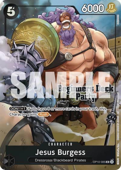 Jesus Burgess (Beginners Deck Party [ST-23] - [ST-28] Winner Pack) OP10-085 One Piece Promotion Cards Card