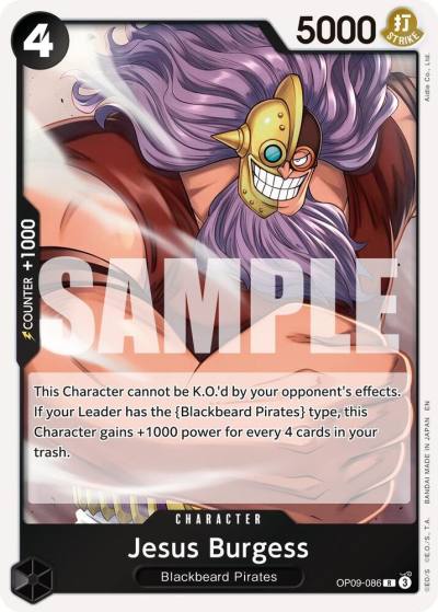Jesus Burgess (Reprint) OP09-086 Premium Booster -The Best- Vol. 2 Card