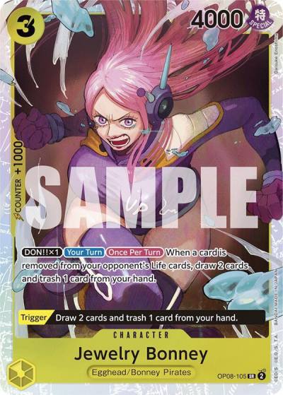 Jewelry Bonney OP08-105 Two Legends Card