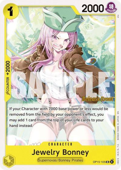 Jewelry Bonney (OP15-105) OP15-105 Adventure on Kami's Island Release Event Cards Card