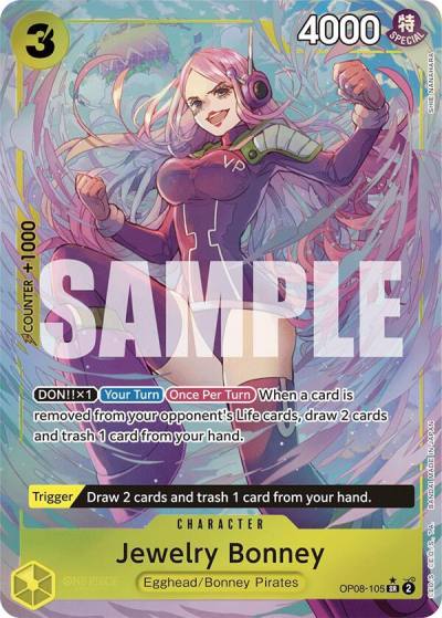 Jewelry Bonney (Parallel) OP08-105 Two Legends Card