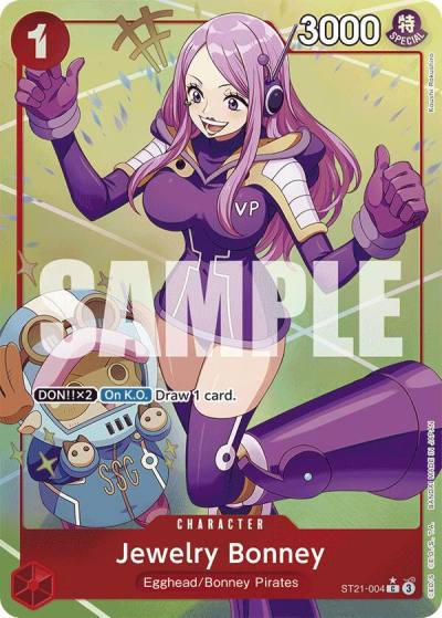 Jewelry Bonney (Parallel) ST21-004 Starter Deck EX: Gear 5 Card