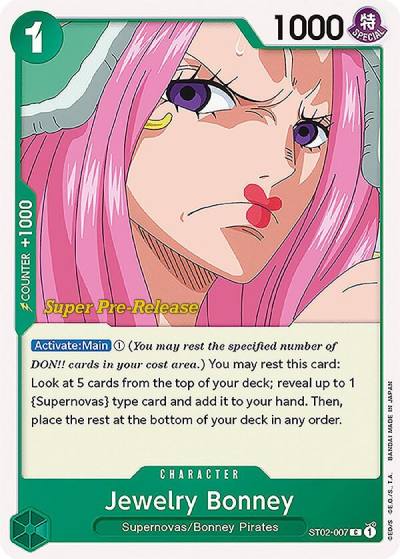 Jewelry Bonney ST02-007 Super Pre-Release Starter Deck 2: Worst Generation Card